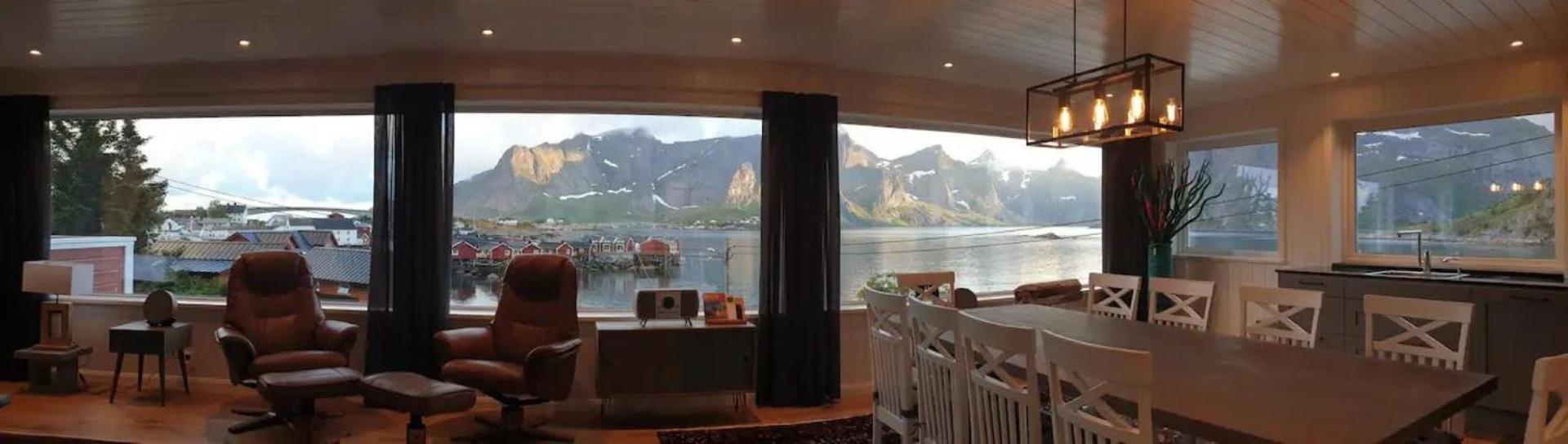 Lofoten Panoramic Luxury Home With Sauna モスケネス エクステリア 写真