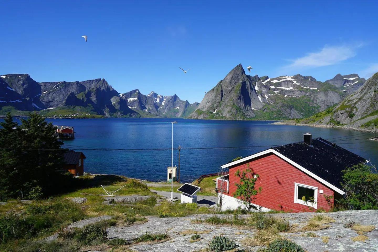 Lofoten Panoramic Luxury Home With Sauna モスケネス エクステリア 写真